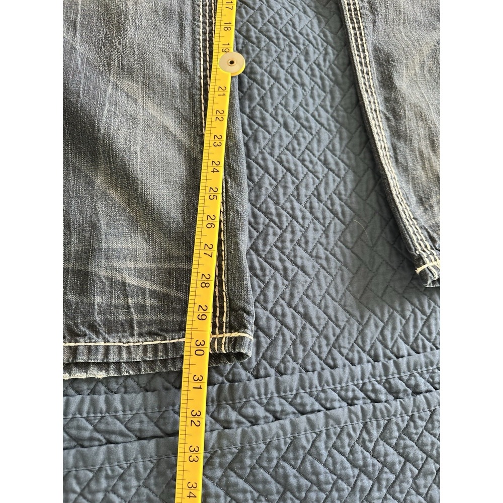 Rock Revival Remedy Straight Fit Jeans Relaxed Straight Fit Men Size 38x30 - Picture 12 of 13
